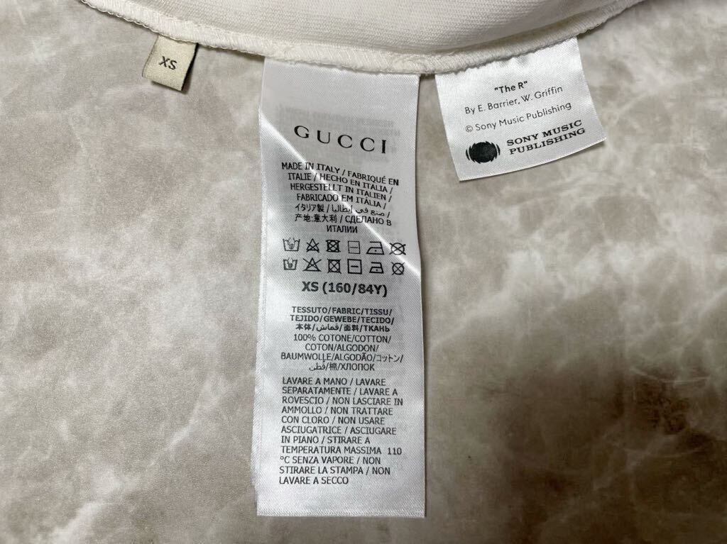 GUCCI グッチ ロゴ Tシャツ 2021 100th anniversary Cotton Tee 100周年 XSサイズ 半袖 ホワイト_画像8