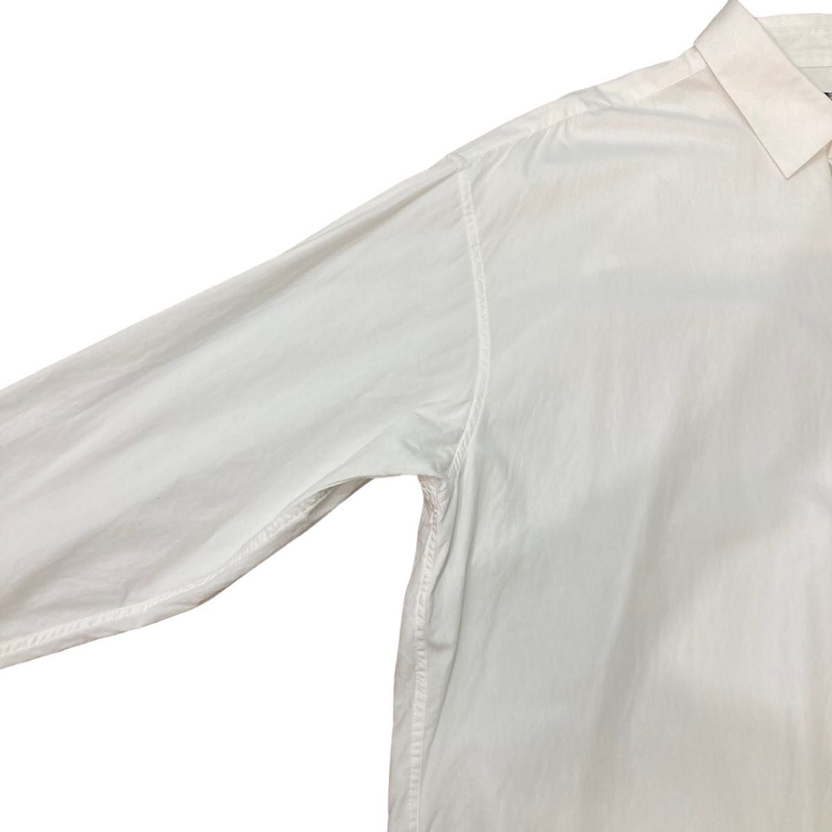 【コンファーム】 CONFIRM  バックプリントルーズオーバサイズシャツ  長袖  ホワイト  ユニセックス  F