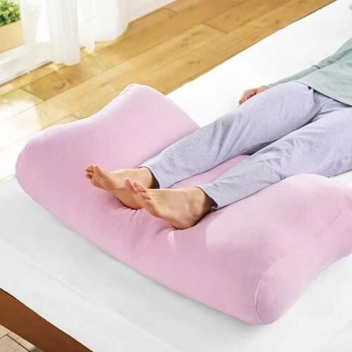 足置き ピンク 枕 抱き枕 もちもち クッション むくみ 浮腫 ワイド ボリューム_画像1