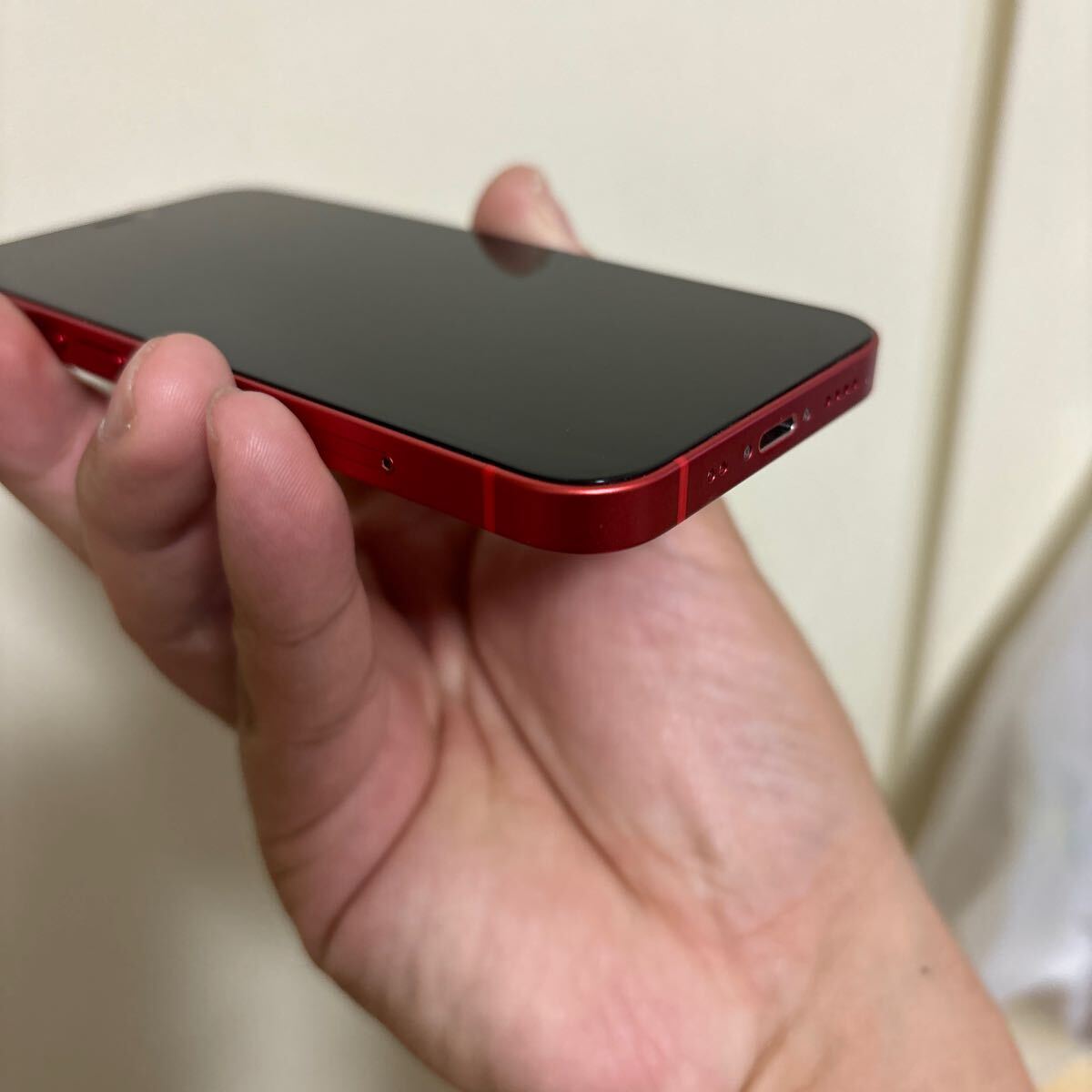 【美品】ジャンクiPhone12mini 64gb 赤SIMフリー　_画像4