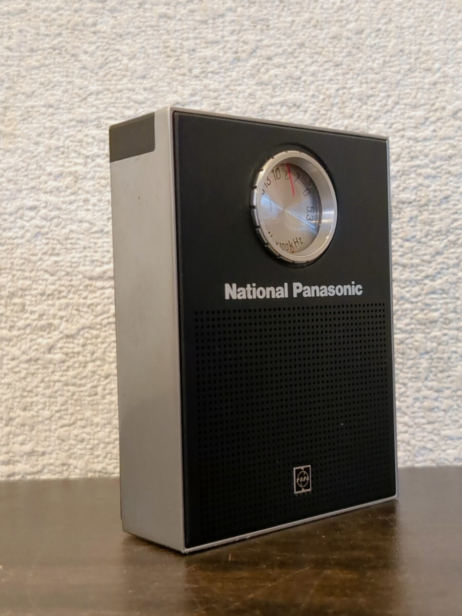 National Panasonic R-155 AM Pocket Radio 小型ポケットラジオ　レトロ　ヴィンテージ　Y843_画像2