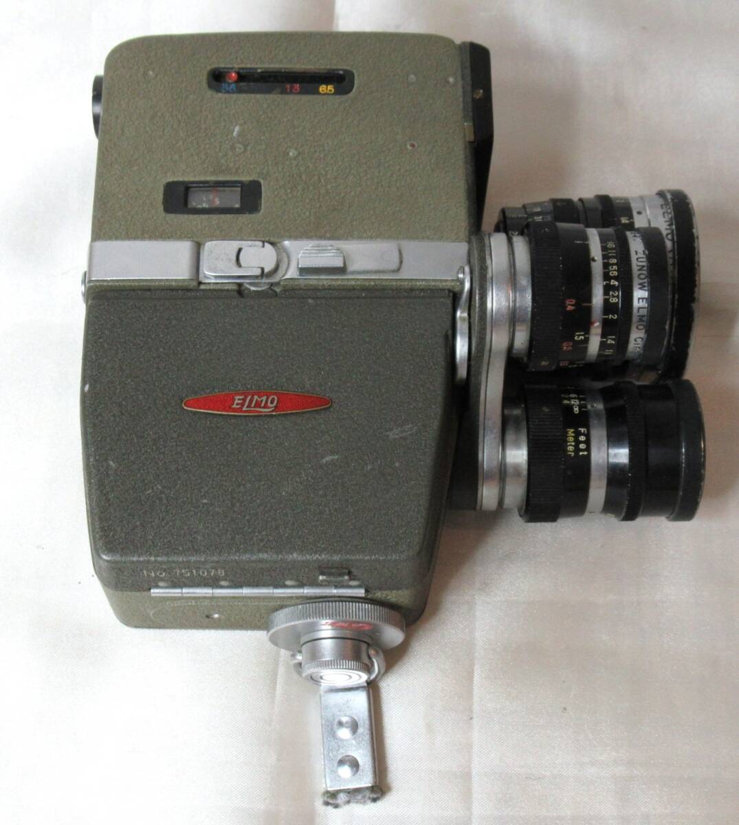 【通電確認済み】ELMO / エルモ　8R-T　3眼　8ミリフィルムカメラ　シネカメラ　ムービーカメラ_画像8