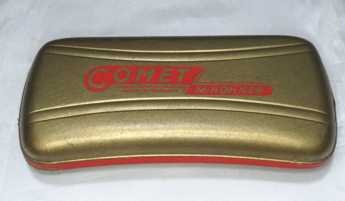 HOHNER COMET / сигнал na- комета губная гармоника с футляром Vintage Германия производства 