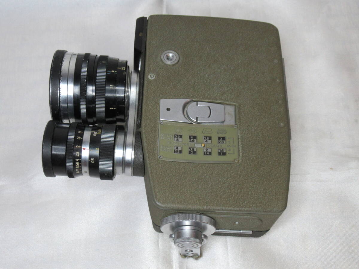 【通電確認済み】ELMO / エルモ　8R-T　3眼　8ミリフィルムカメラ　シネカメラ　ムービーカメラ_画像6