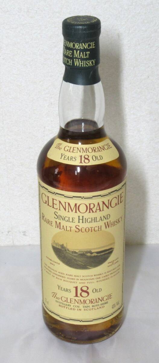 【未開栓！、元箱付き！】GLENMORANGIE / グレンモーレンジ 18年 750ml 43% シングルハイランド モルト スコッチウイスキーの画像2