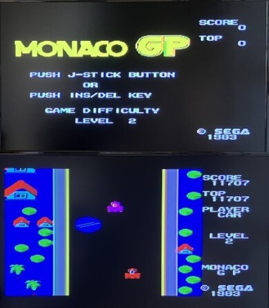 モナコグランプリ (MONACO GP) セガ (SEGA) ＳＣ－３０００／ＳＧ－１０００ (SC-3000/SG-1000) 【G-1017】 (1983年)の画像1