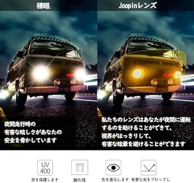 [Joopin] サングラス メンズ偏光サングラス スポーツサングラス UV400 紫外線カット 抗衝撃 軽量メタル 運転 自 転_画像3