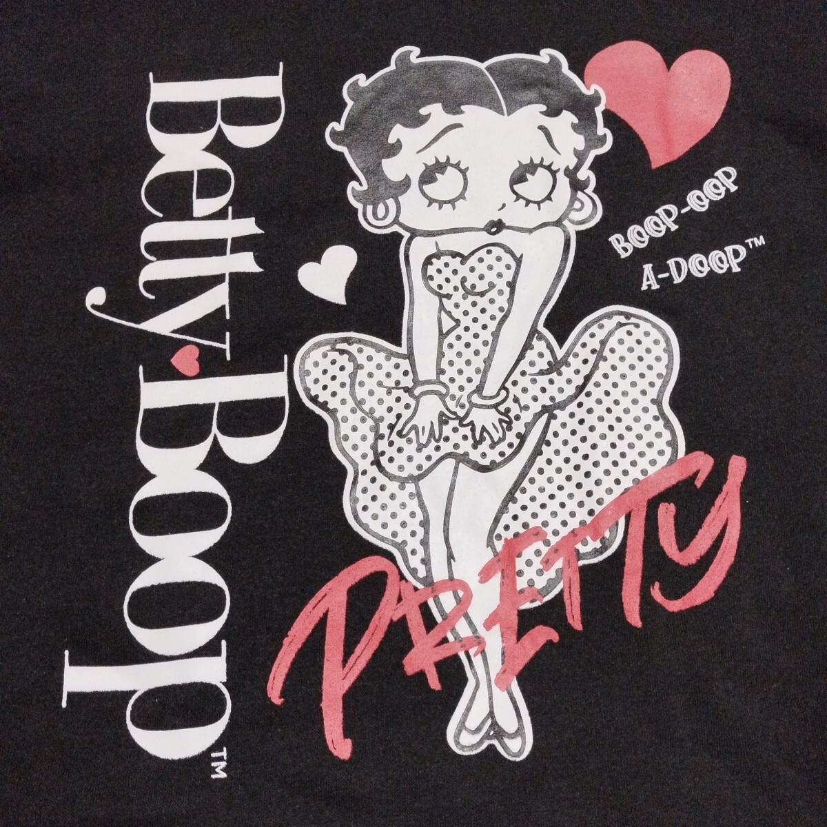 ベティ・ブープ　BETTY BOOP　パーカー　プリント　2021　ピーナッツ・クラブ　ポリエステル100％　中古_画像7