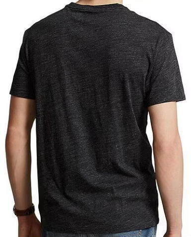 【新品】ラルフローレン ■ コットンVネックTシャツ ■ メンズ XL / US L ■ ブラックヘザー POLO RALPH LAUREN 正規品の画像2
