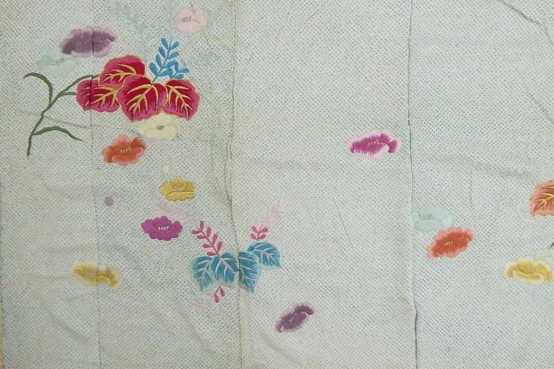 2404A-2330*. put on / long-sleeved kimono /2 point / floral print etc. / remake * raw materials and so on / new goods / simplified / silk /. feather /( packing size :80)