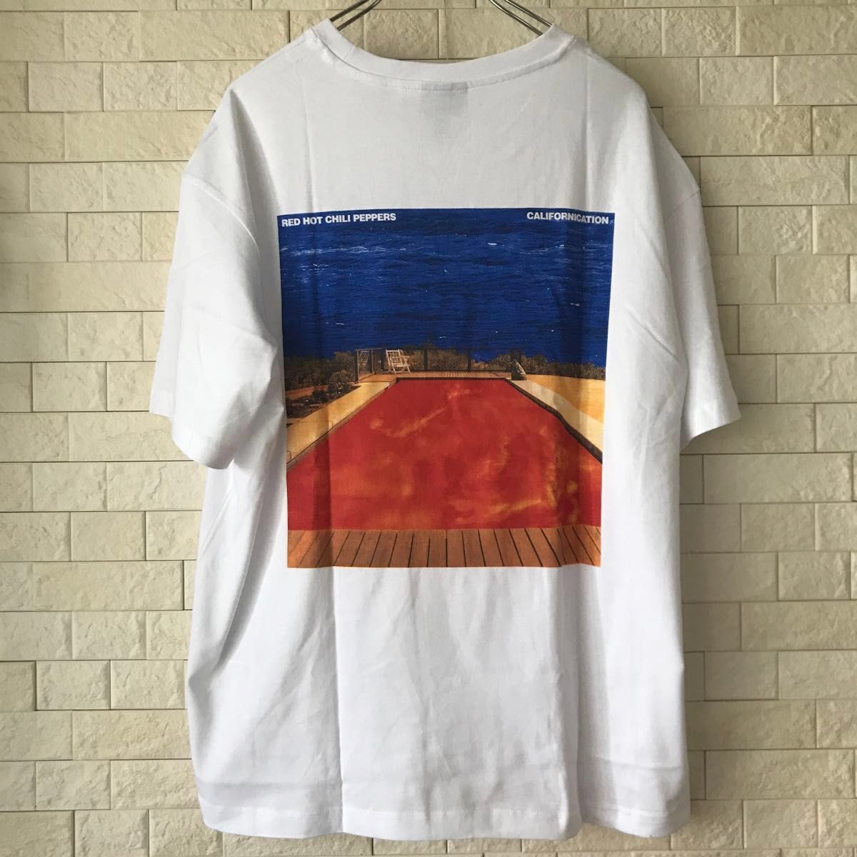 レッチリtシャツ XL H&M ホワイト レッドホットチリペッパーズ tシャツ 半袖プリントTシャツ レッチリtシャツ XL H&M ホワイト レッドホットチリペッパーズ tシャツ 半袖プリントTシャツ