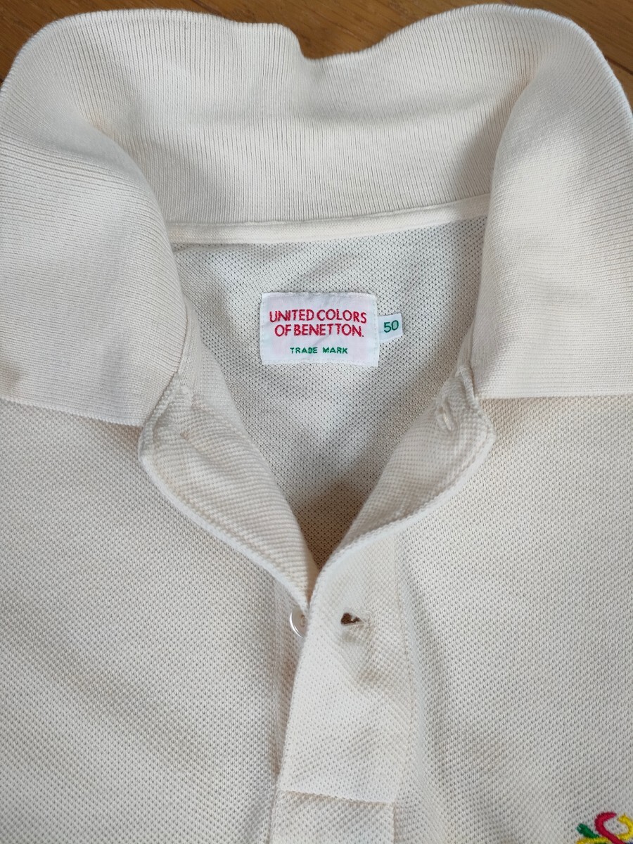 UNITED COLORS OF BENETTON　ベネトン　 半袖ポロシャツ　メンズ　サイズ50　L～LL_画像7