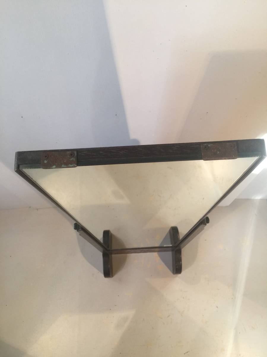 [ antique furniture ] sun mirror dresser rotary / Showa Retro / Vintage / dresser / dresser desk table sculpture / working bench put mirror 