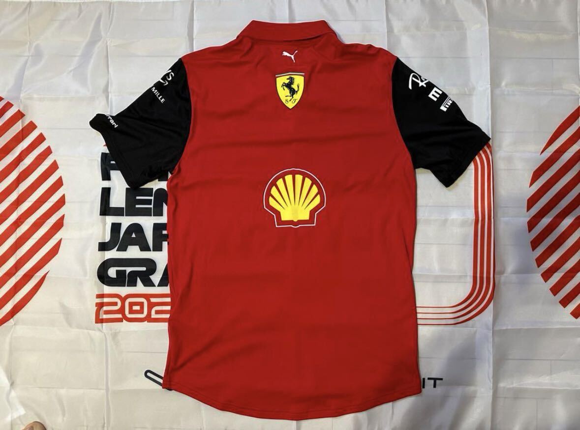 [F1 team supplied goods ]s Koo te rear Ferrari 2022 year Crew for Polo Japan size L