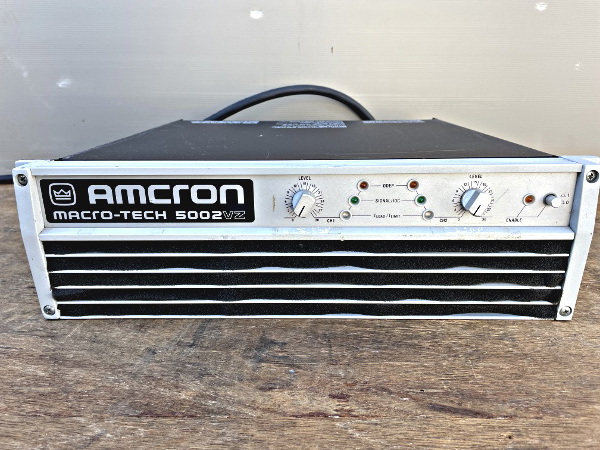 Amcron/crown audio アムクロン MACRO-TECH 5002VZ PAアンプ 現状品 ヒビノ正規 USA製 パワーアンプ ⑨_画像2