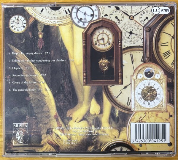 ◎GERARD / The Pendulum ( 1996年作/ 日本のProg/ Keyboard Trio+カナダ人Vo. /Novela )※仏盤CD/初版【 MUSEA FGBG 4195.AR 】1996年発売_画像2