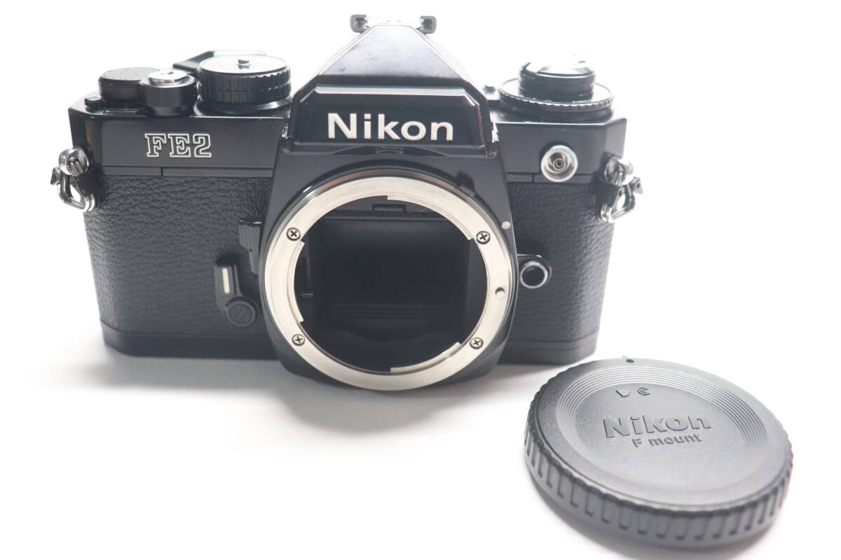 美品 Nikon FE2 ボディ ブラック フィルムカメラ [Y0129］_画像1