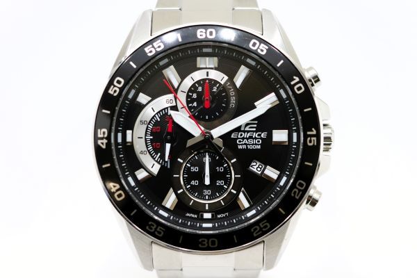 480 CASIO EDIFICE CHRONOGRAPH QZ 5579 EFV-550 ultimate beautiful goods Casio Edifice chronograph black face quartz men's wristwatch 