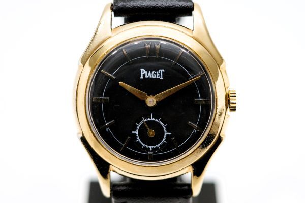 491 PIAGET SMALL SECOND BLACK DIAL  186  ピアジェ スモセコ ブラック文字盤 機械式 手巻き メンズ 腕時計 ビンテージの画像2