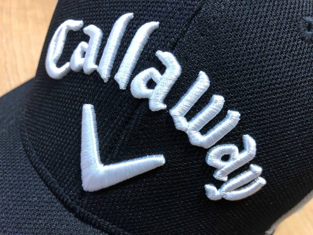 Callaway(キャロウェイ) 吸水速乾 Basic Mesh Cap キャップ C22990105 (ブラック/ホワイト) _画像2