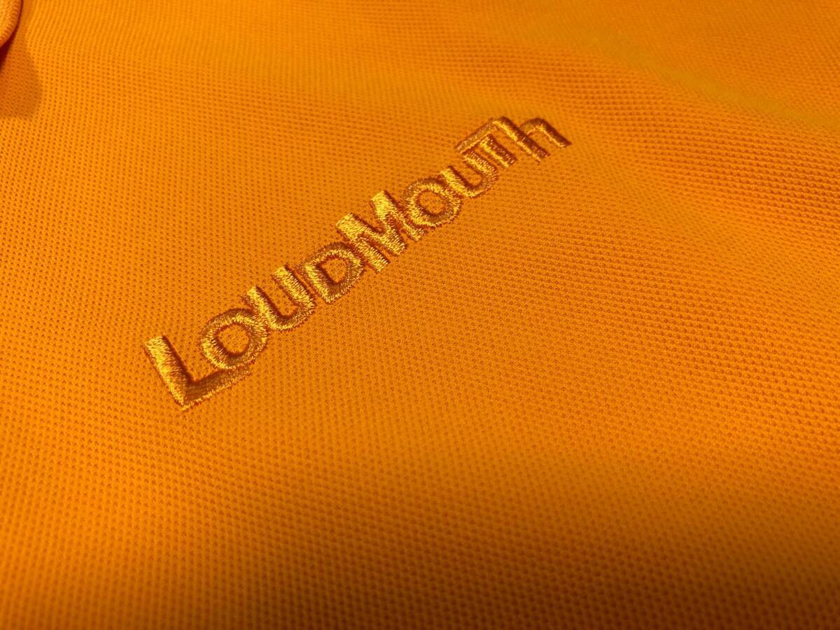 LOUDMOUTH GOLF(ラウドマウス ゴルフ) 春夏 吸汗速乾 UVカット 半袖ポロシャツ 761-603(ORANGE) M_画像6