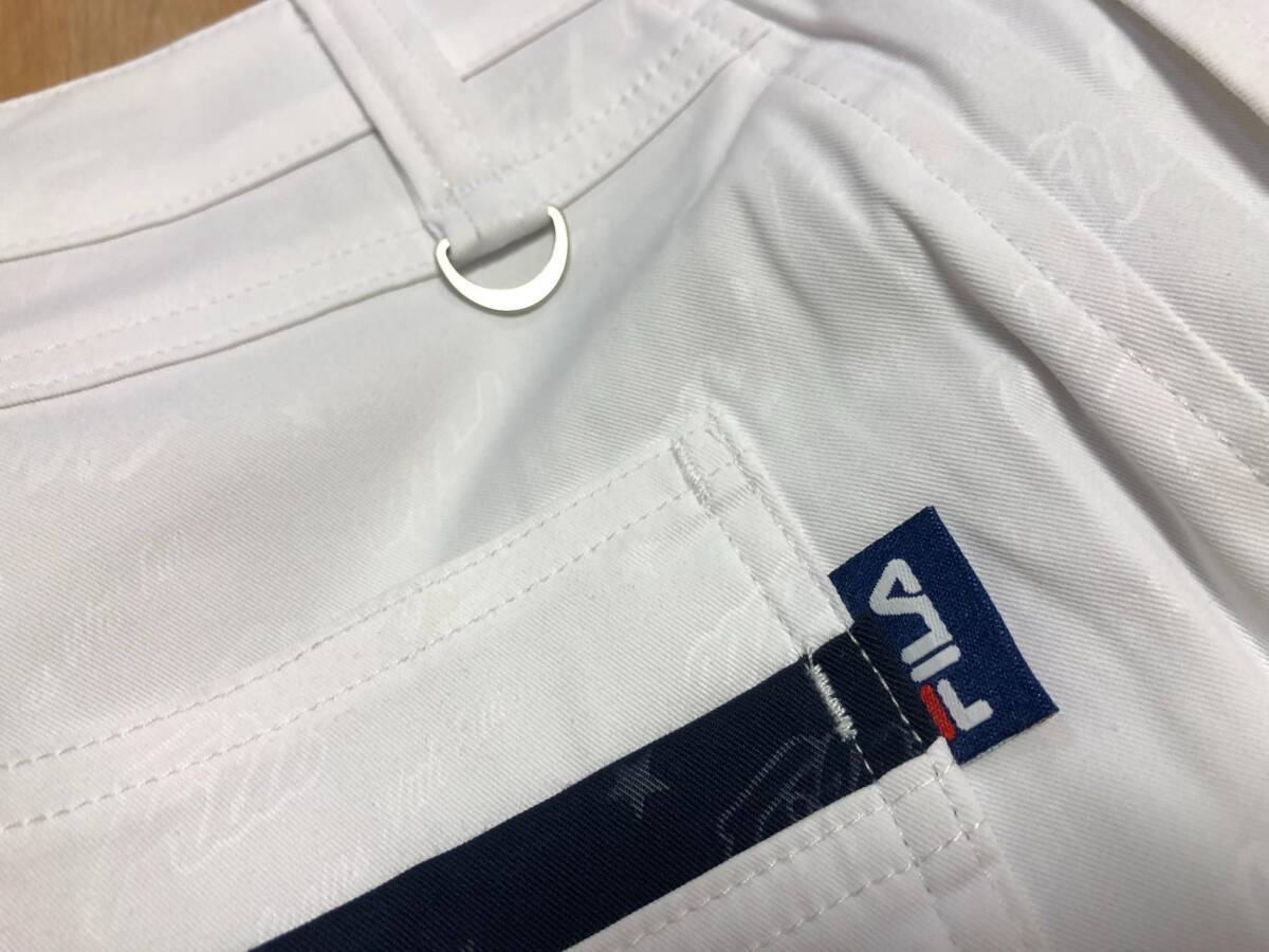 FILA GOLF(フィラ ゴルフ) 春夏 吸汗速乾 UVカット ストレッチ 9分丈ロングパンツ 743-300B(ホワイト)８２_画像5