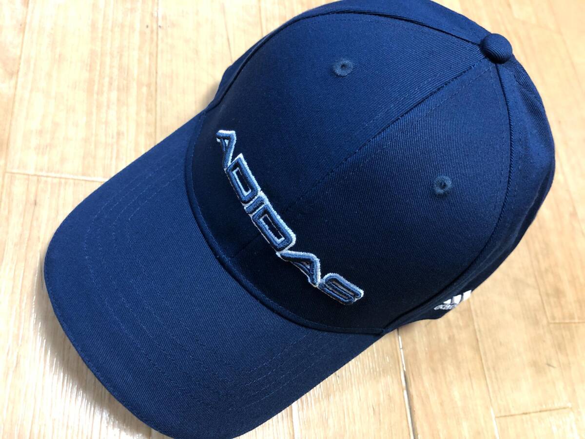 adidas Golf(アディダスゴルフ) リニアロゴ コットンキャップ ゴルフ キャップ F6225(ネイビー)_画像1