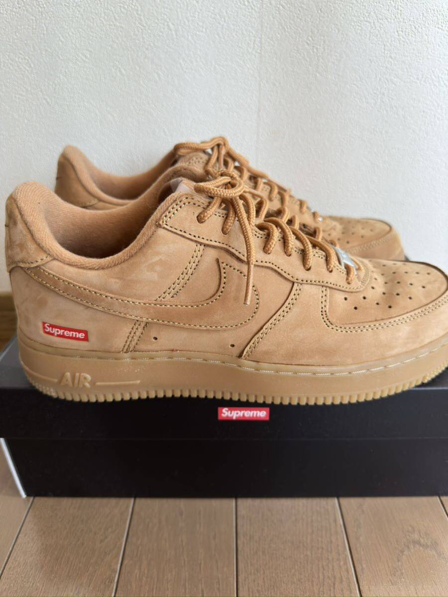 Supreme × NikeAir Force1Low Wheat 26cm 元箱付き