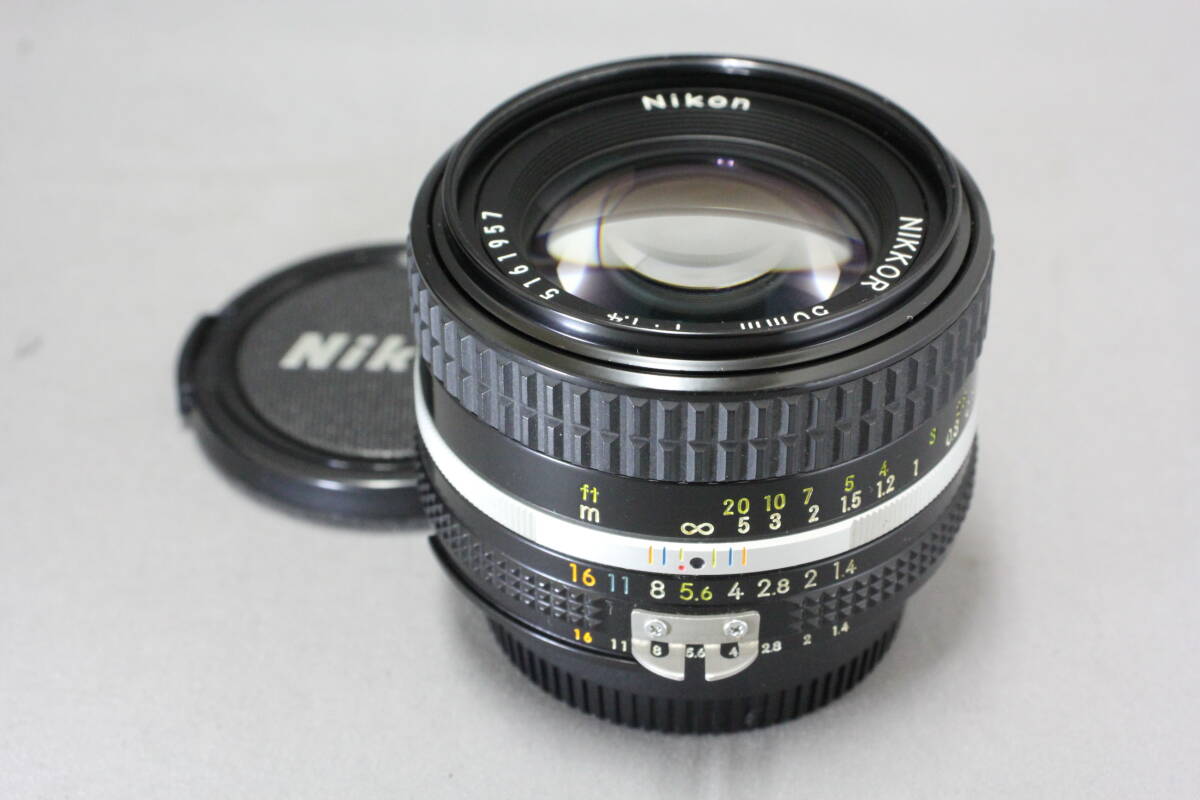 ■絞り・ピントリング動作しました■　ニコン（Nikon）　NIKKOR 50mm F1.4 (Ai-S)　■整備してご利用下さい■_画像1