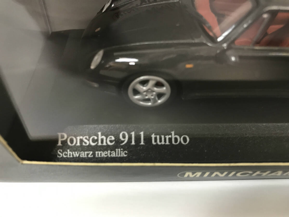 【１円スタート】1/43 ミニチャンプス ポルシェ911 ターボ 1995 ブラックメタリック Porsche 911 turbo 1995 MINICHAMPS 430 069209 ZD_画像4