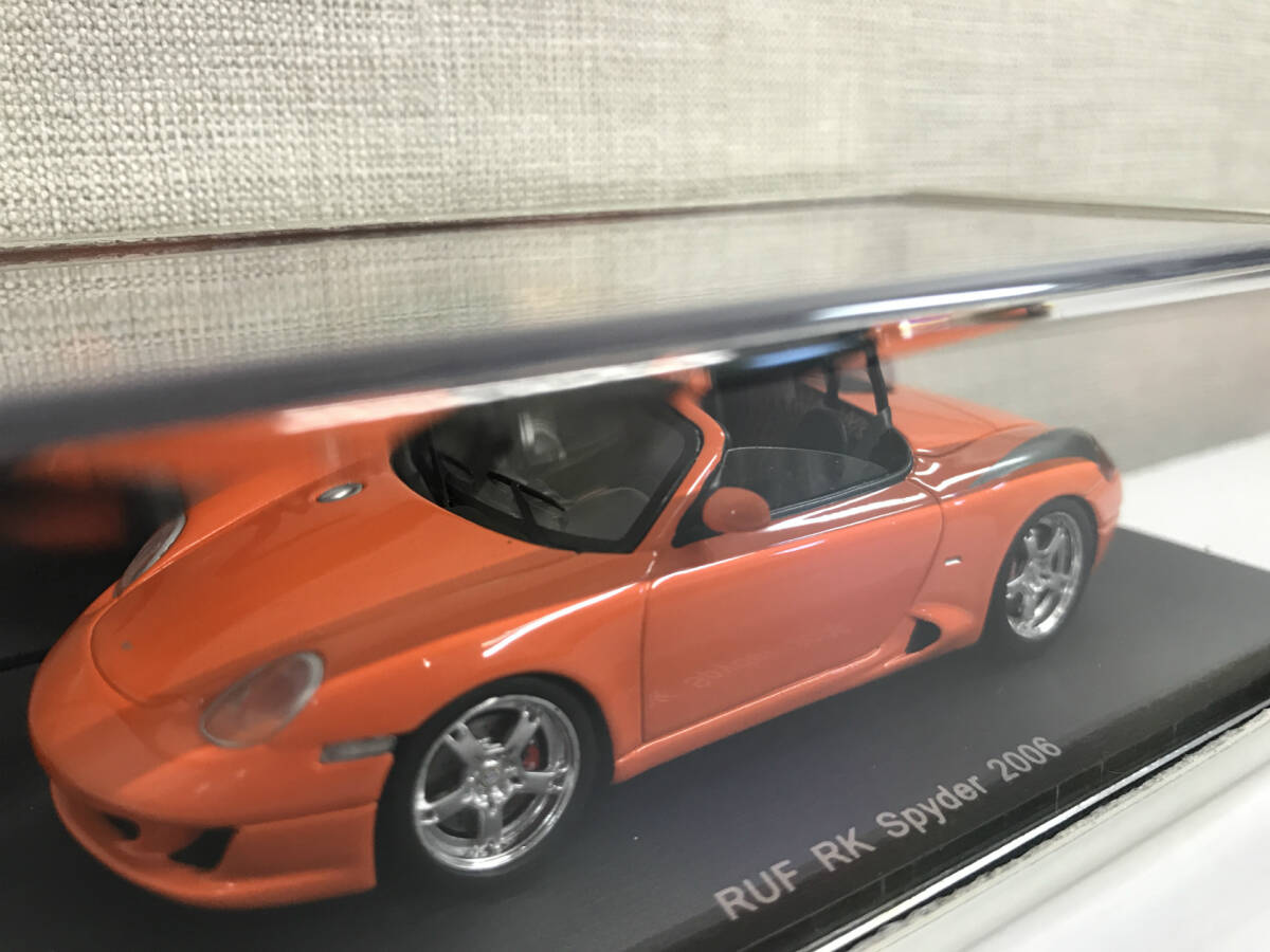 [1 иен старт ]1/43 Spark RUF RK Spyder Orange Porsche крыша RK Spider orange Spark S0715 ZE