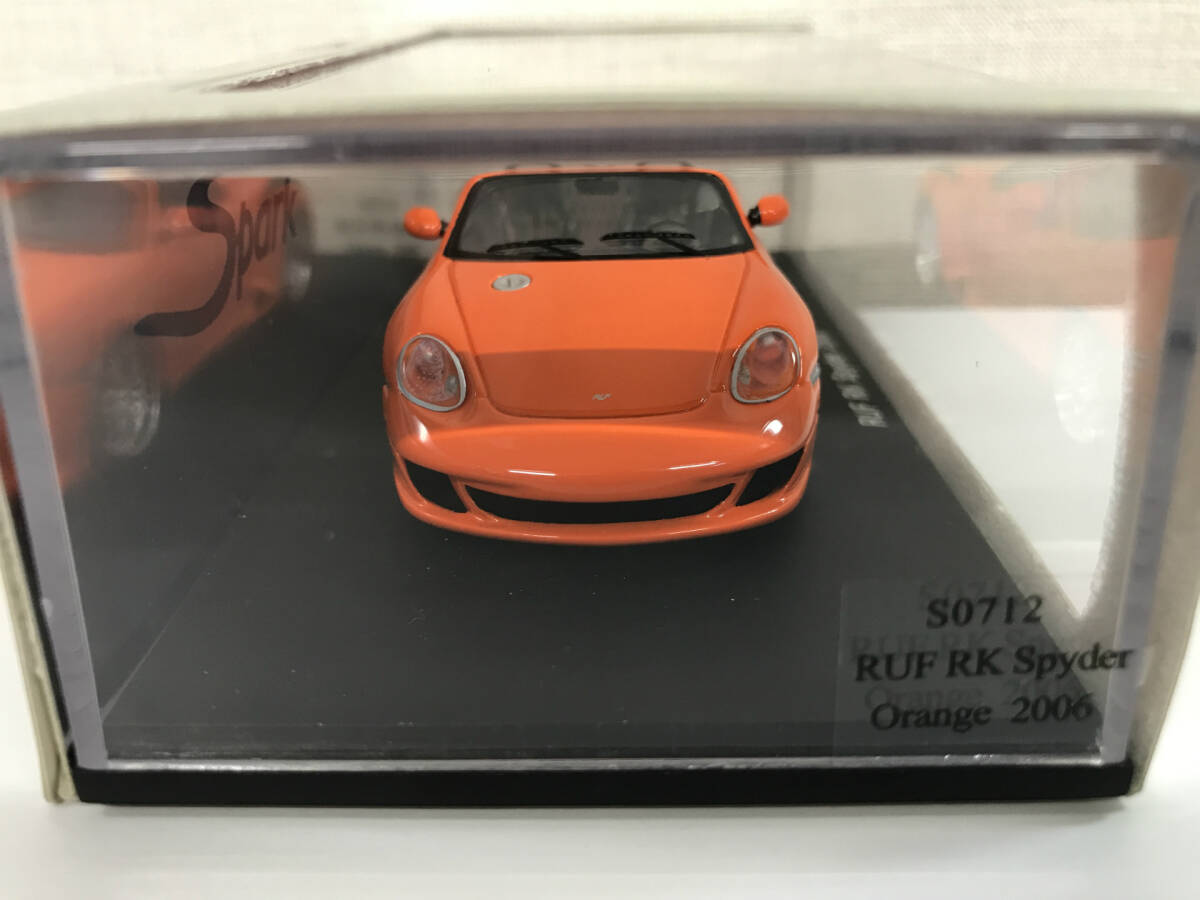 [1 иен старт ]1/43 Spark RUF RK Spyder Orange Porsche крыша RK Spider orange Spark S0715 ZE