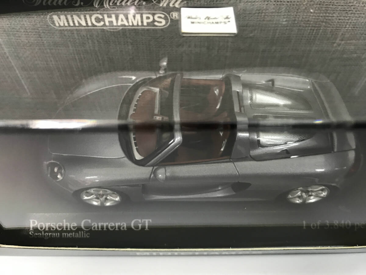 【１円スタート】1/43 ミニチャンプス ポルシェ カレラ GT 2003 グレイメタリック Porsche Carrera GT 2003 MINICHAMPS 400 062630 ZF_画像5