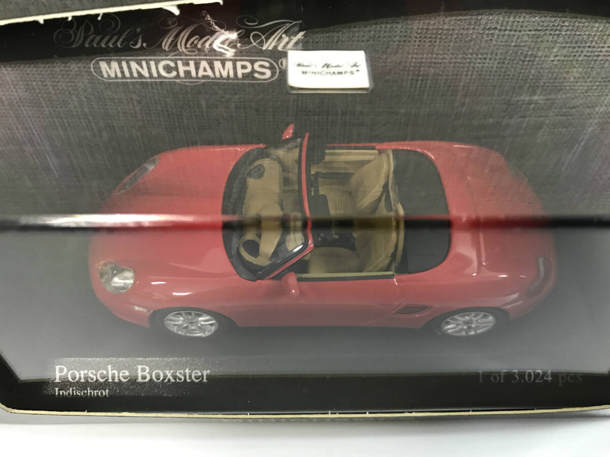 【１円スタート】1/43 ミニチャンプス ポルシェ ボクスター 2002 赤 Porsche Boxster 2002 Red MINICHAMPS ZF_画像5