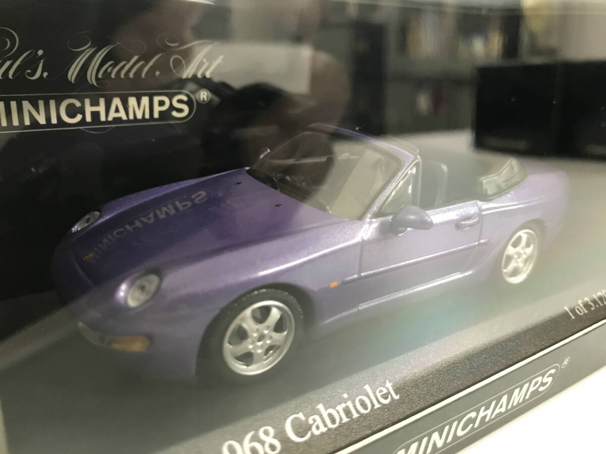 【１円スタート】1/43 ミニチャンプス ポルシェ 968 カブリオレ 1994 Purple metallic Porsche 968 Cabriolet 1994 MINICHAMPS 400062331ZF_画像2