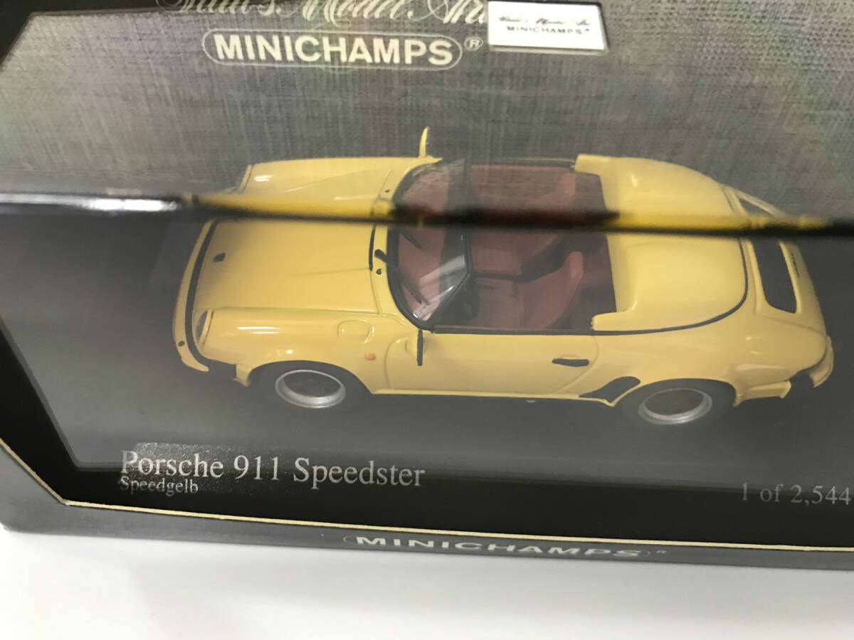 【１円スタート】1/43 ミニチャンプス ポルシェ 911 スピードスター 1988 黄色 Porsche 911 Speedster 1988 Yellow MINICHAMPS ZG_画像5