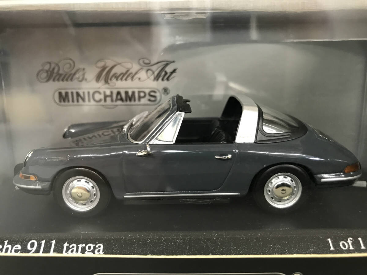 【１円スタート】1/43 ミニチャンプス ポルシェ 911 タルガ 1967 Porsche 911 targa 1967 Grey 400 061165 MINICHAMPS ZG_画像4