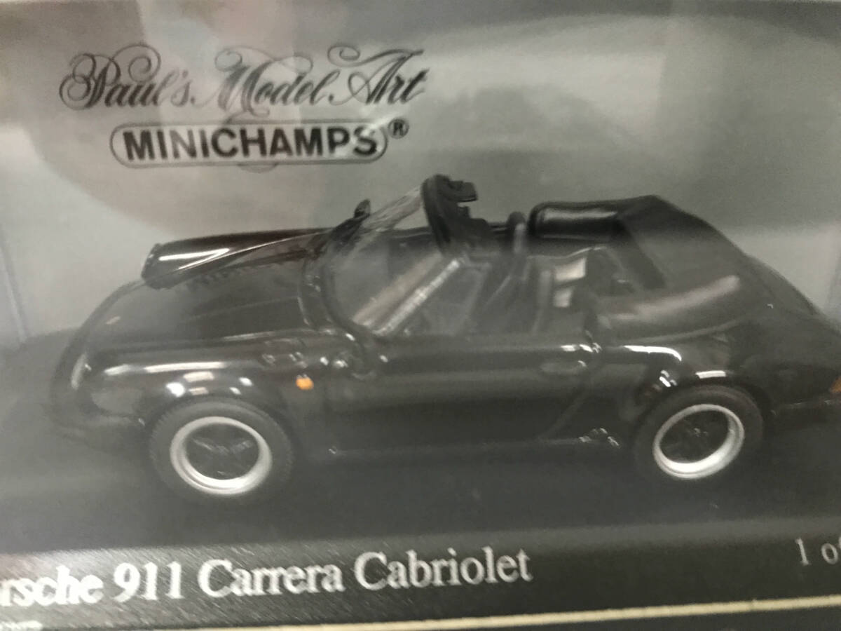 【１円スタート1/43 ミニチャンプス ポルシェ911 カレラ カブリオレ 1983 Porsche911 Carrera Cabriolet 1983 Black 062034 MINICHAMPS ZG_画像4