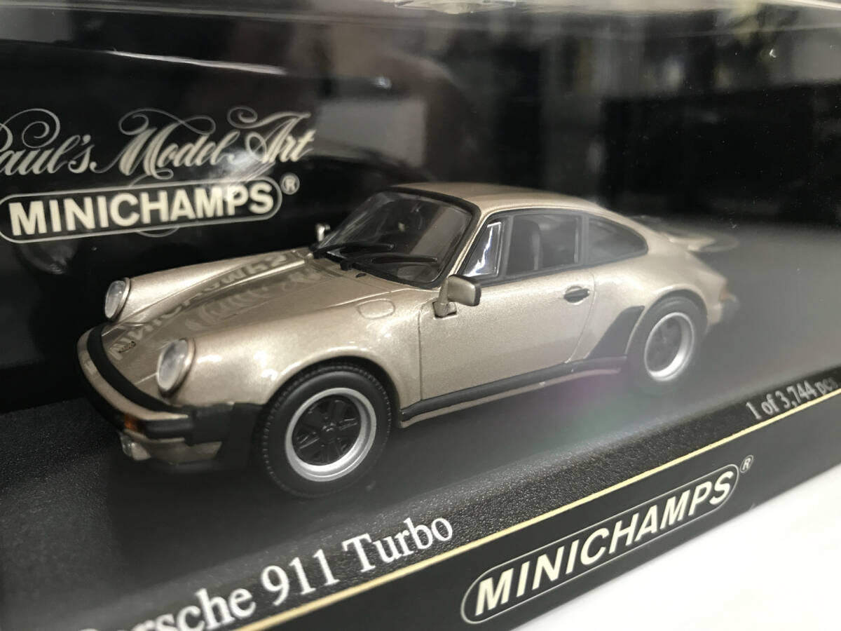 【１円スタート】1/43 ミニチャンプス ポルシェ 911 ターボ 1977 Porsche 911 Turbo 1977 Greymetallic 430 069008 MINICHAMPS ZG_画像2