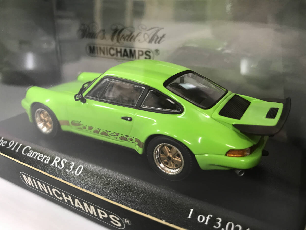 1/43 ミニチャンプス ポルシェ 911 カレラ RS3.0 1974 Porsche 911 Carrera RS3.0 1974 Green 400 063121 MINICHAMPS ZG_画像3