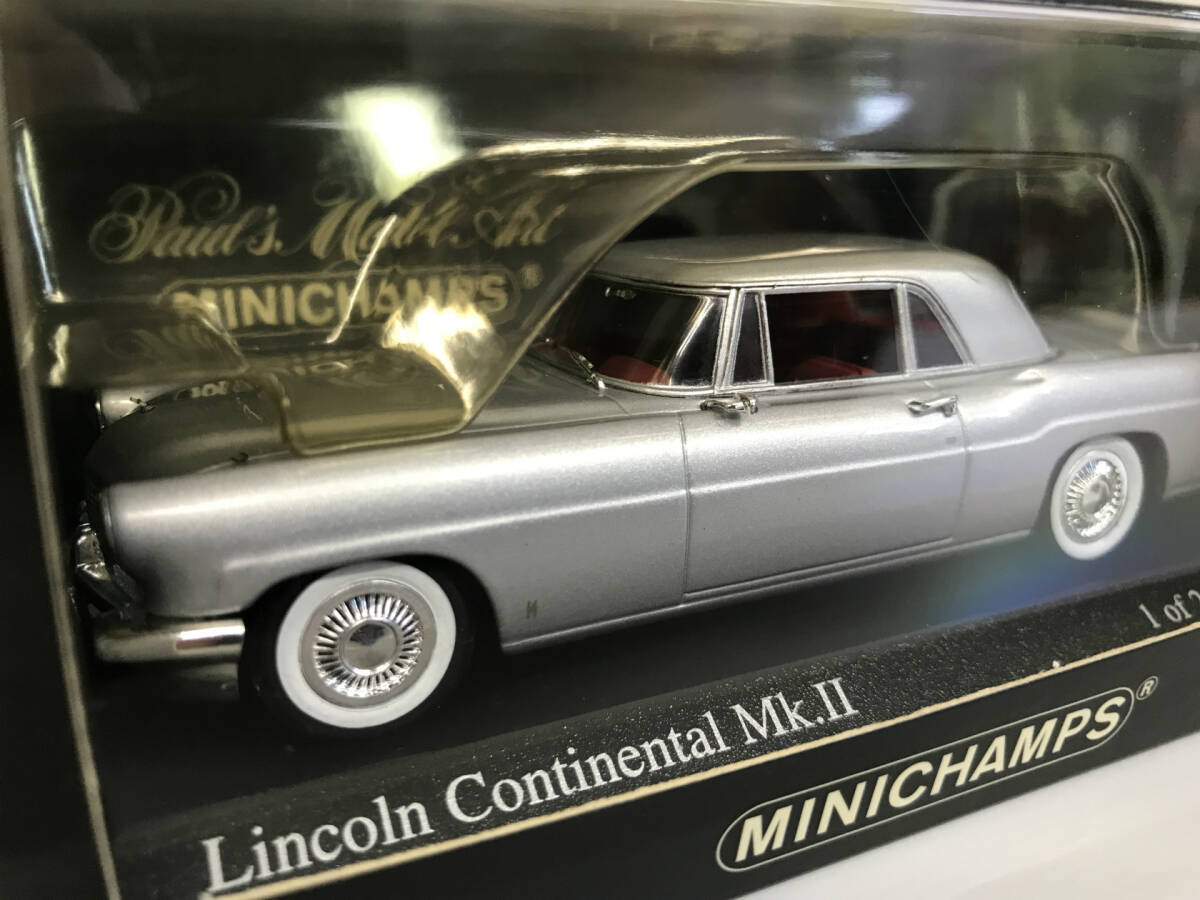 【１円スタート】1/43 ミニチャンプス リンカーンコンチネンタル Mk-２ Lincoln Continental Mk.2 silver 1956 MINICHAMPS ZG_画像2