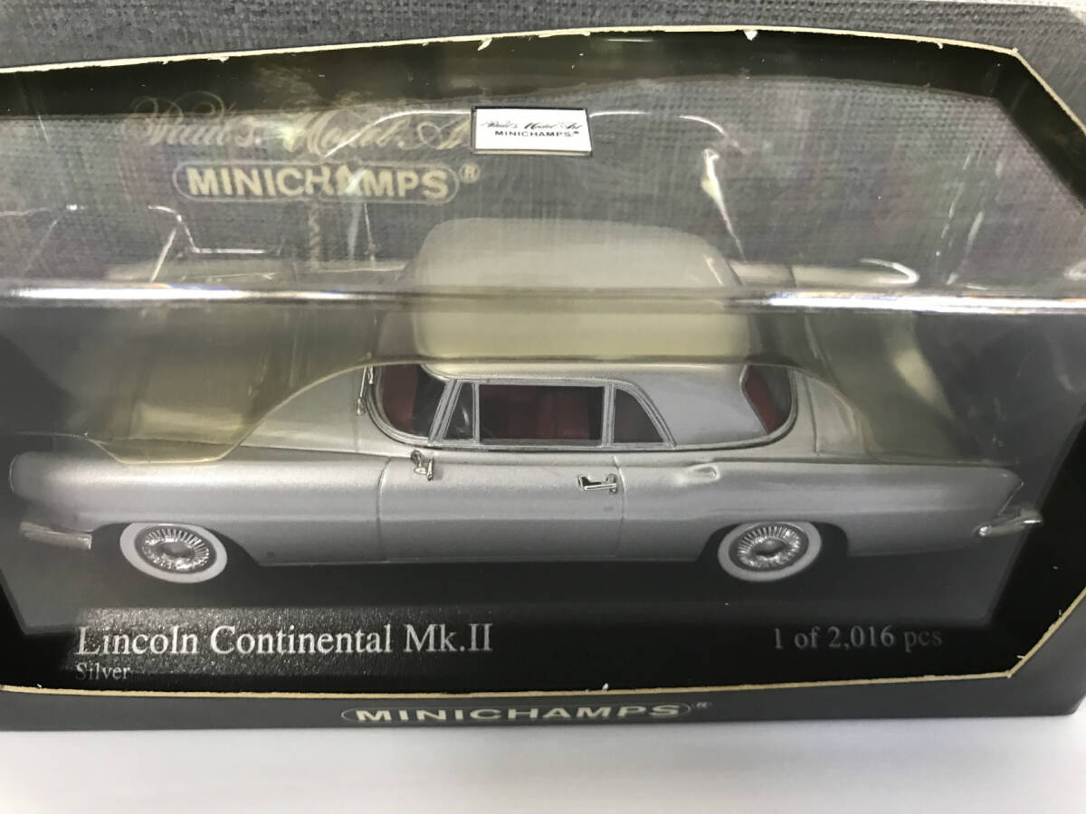 【１円スタート】1/43 ミニチャンプス リンカーンコンチネンタル Mk-２ Lincoln Continental Mk.2 silver 1956 MINICHAMPS ZG_画像5