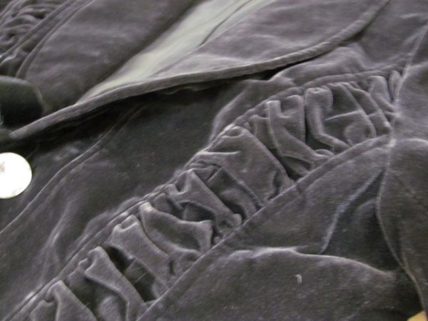 (57358)SPPS　レディース　ジャケット　ビジュー　リボン　長袖　ブラック　M　タグ付き　未使用_画像7