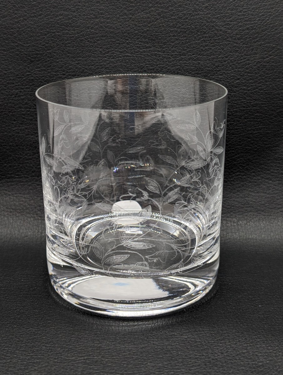 未使用 美品 保管品【BOHEMIA GLASS LASKA ロックグラス ２点 セット ペア】ボヘミア グラス ラスカ ブランド 食器 洋食器 ガラス製品_画像3