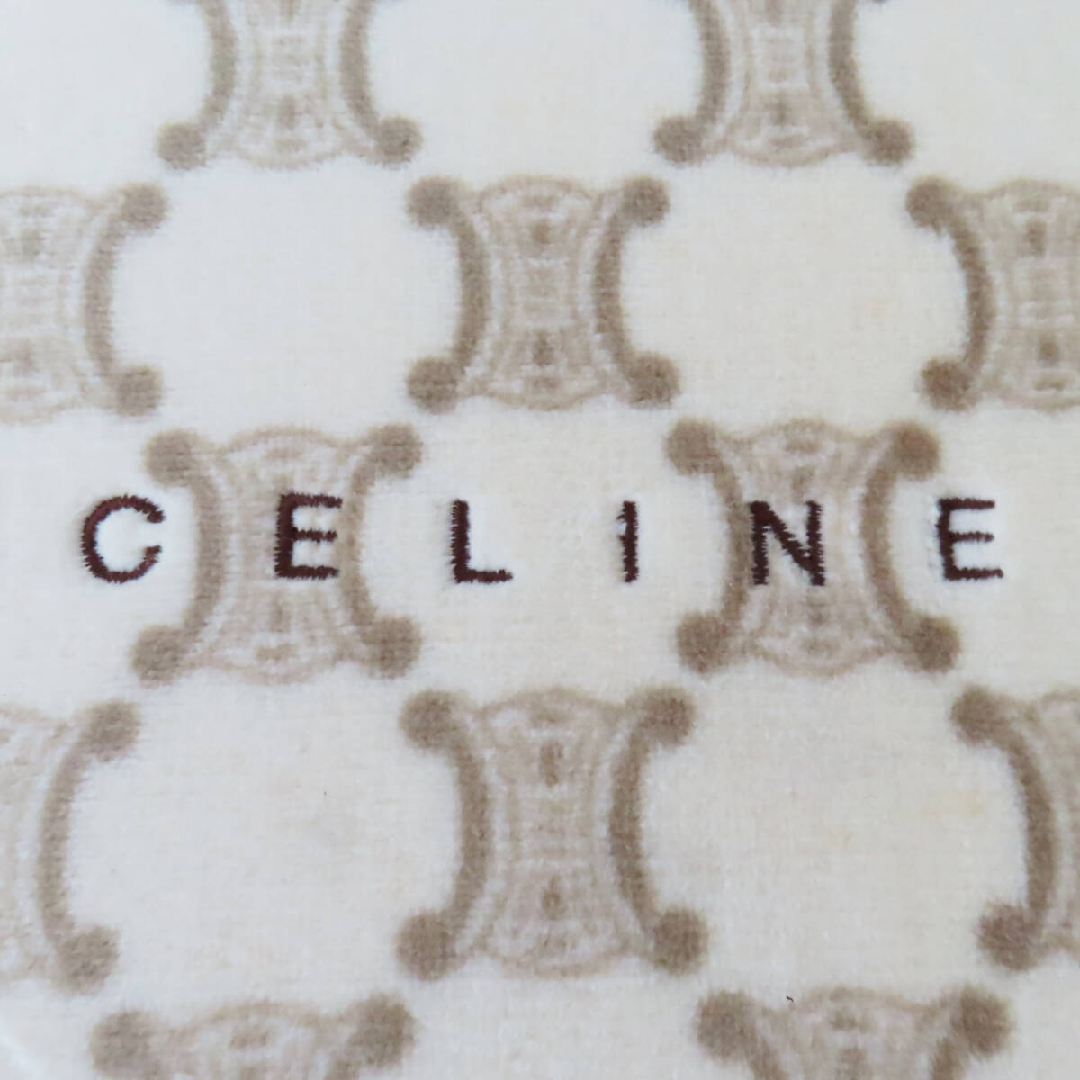 K05-03 CELINE Celine Logo Macadam pattern cotton blanket towelket 