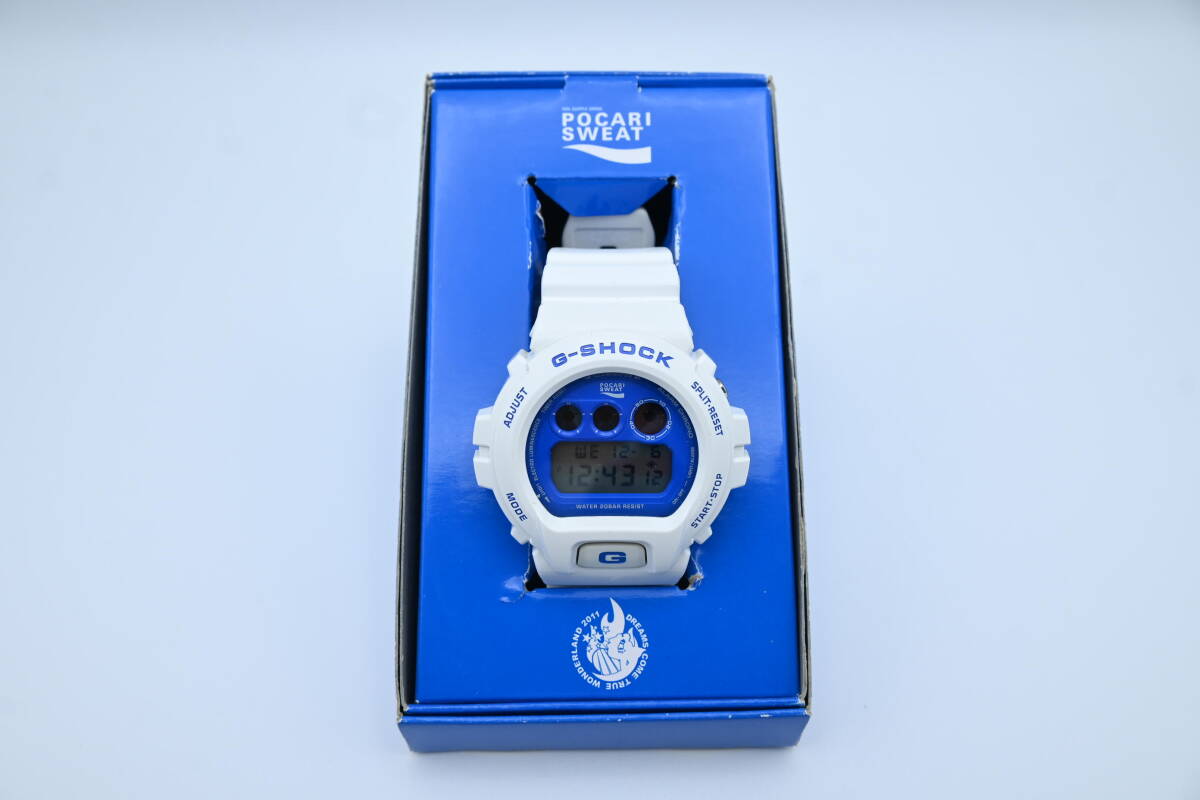 M05 CASIO カシオ G-SHOCK Gショック×ポカリスエット×ドリカム コラボ デジタルクオーツ時計 ブルー/ホワイト_画像10