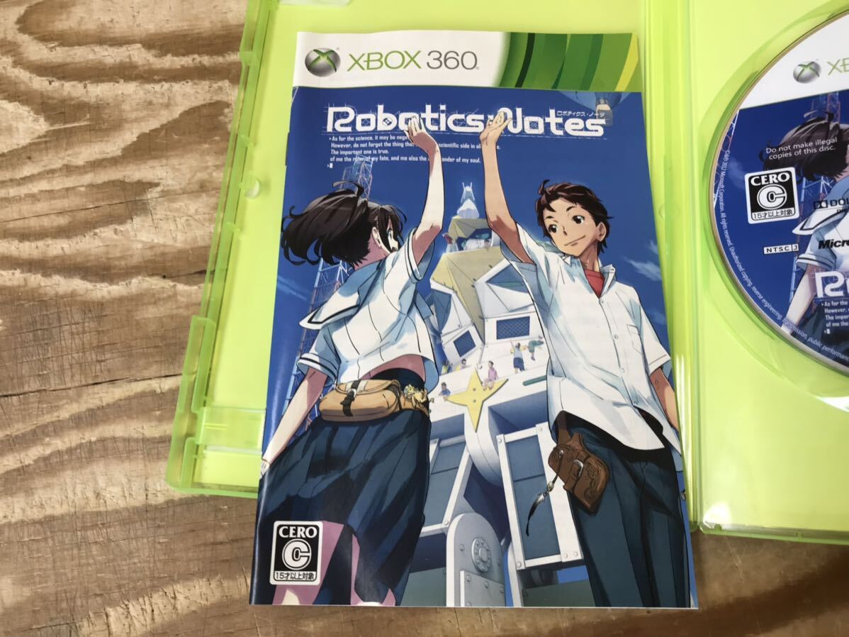 m ネコポスF ロボティスクノーツ Robotics；Notes XBOX360 ソフト ※動作未確認、ケースに傷や汚れなどの難あり、長期保管品_画像5