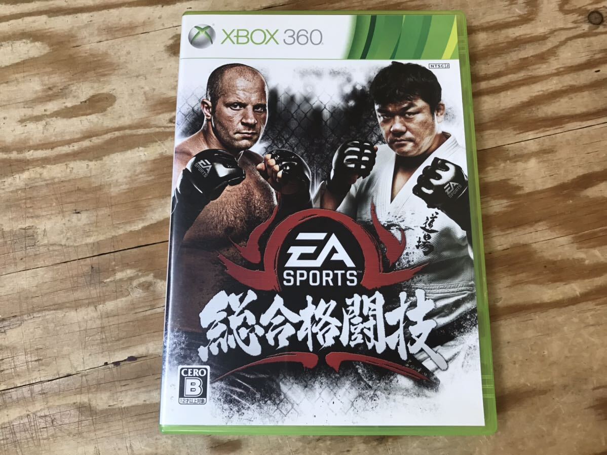 m ネコポスE 総合格闘技 EA SPORT XBOX360 ソフト ※小さなキズあり、動作未確認、ケースに傷や汚れなどの傷みあり_画像1