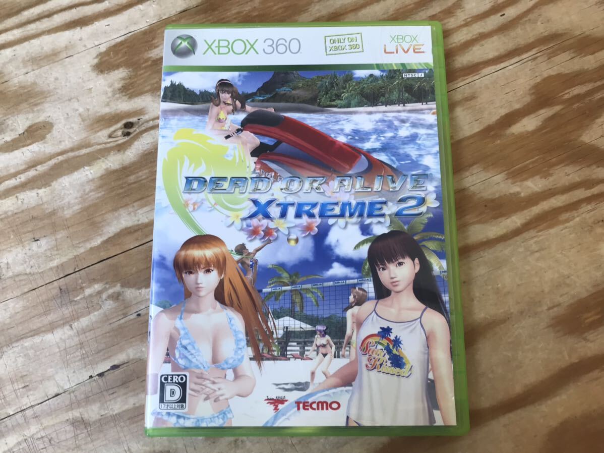 m ネコポスA DEAD OR ALIVE XTREME2 XBOX360 ソフト デッドオアアライブ エクストリーム2 TECMO ※小さなキズあり、動作未確認_画像1