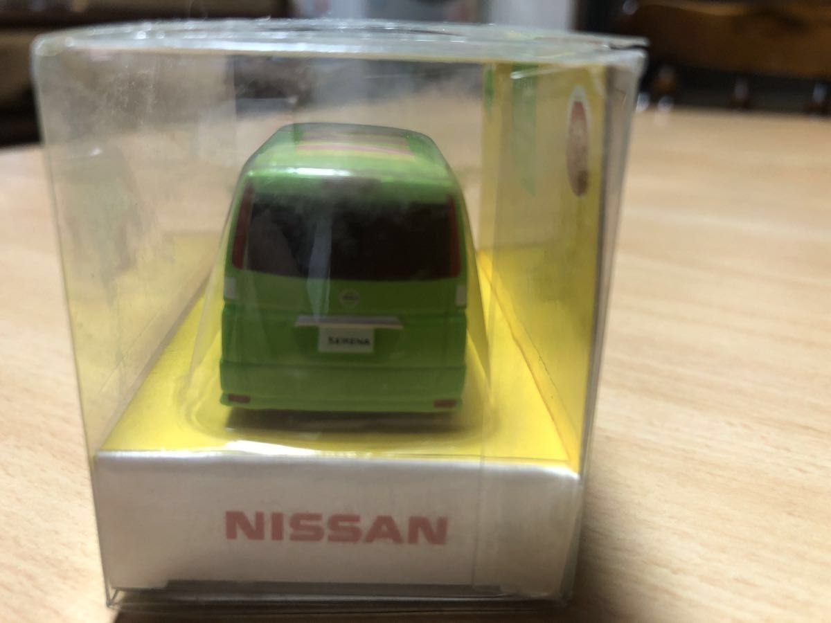 日産セレナ ミニカー ガチャピン仕様 1台 非売品 NISSAN